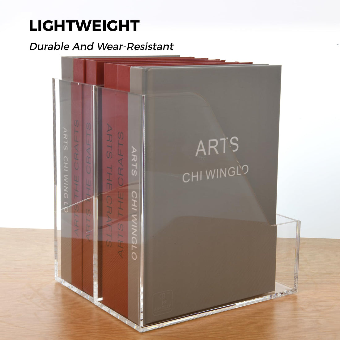 Clear Acrylic Magazine & File Holder, Closed Front – view 5