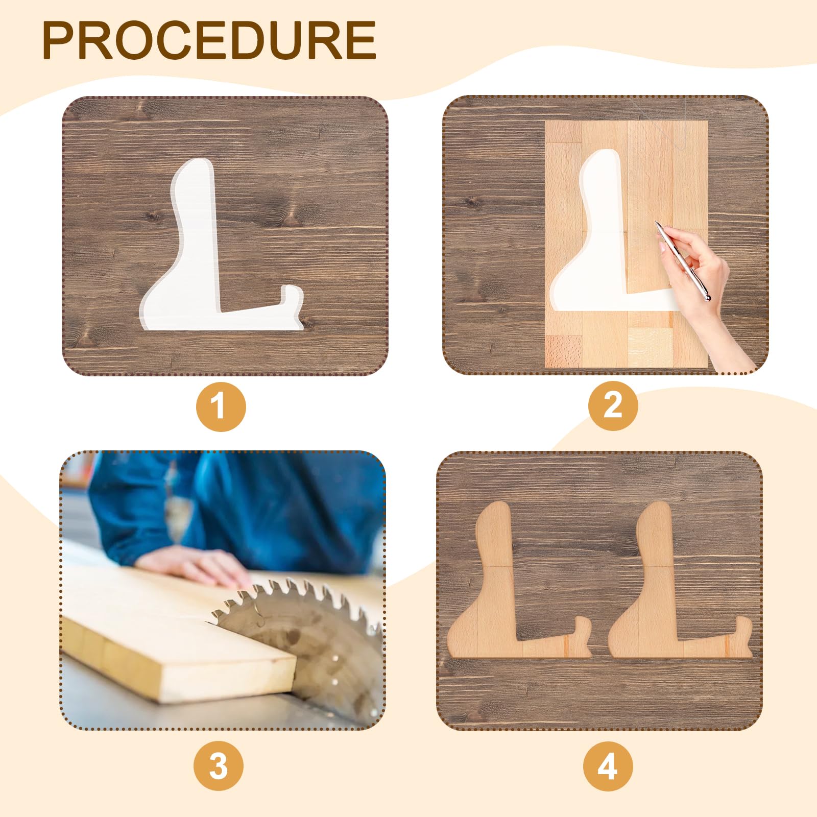 Acrylic Charcuterie Board Stand Template, Style 2 – view 4