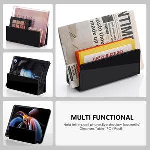 Black Acrylic Desk Mail & File Organizer – Yosham
