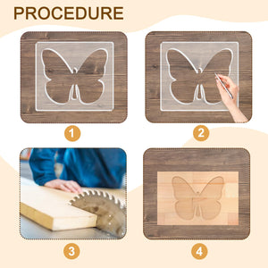 Acrylic Butterfly Router Template for Woodworking – Yosham