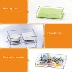 Crystal Clear Acrylic Sticky Note Holder, 4x6 – Yosham