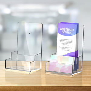 Acrylic Wall-Mount Brochure Holder Rack, 2-Pack – Yosham