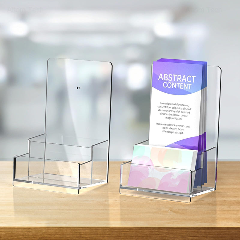 Acrylic Wall-Mount Brochure Holder Rack, 2-Pack – Yosham