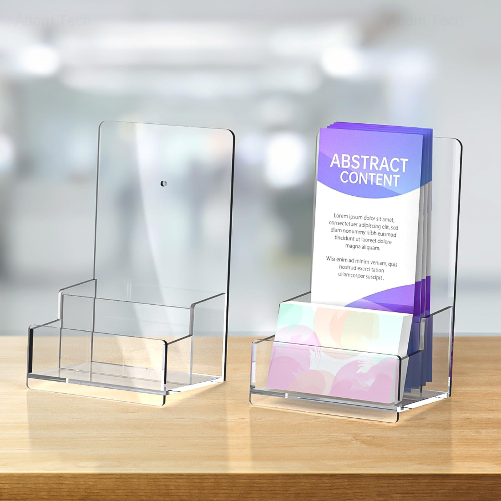 Acrylic Brochure Holder & Card Rack, 2-Pack – Yosham