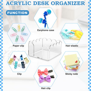 Scalloped Acrylic Sticky Note Holder, 3x3 – Yosham