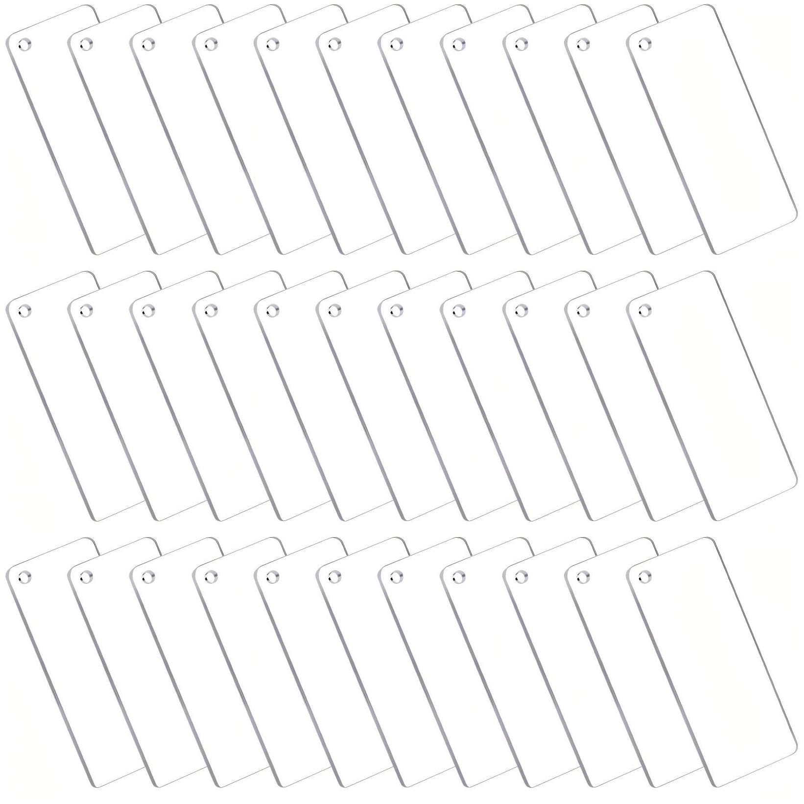 Clear Acrylic Round Blanks, 3" Circles, 50-Pack — Clear