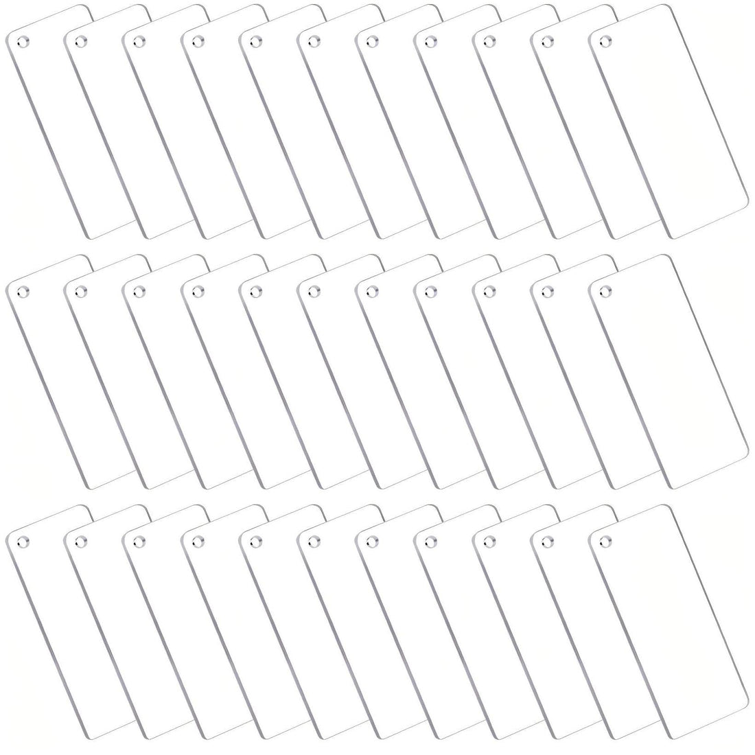 Clear Acrylic Round Blanks, 3" Circles, 50-Pack — Clear