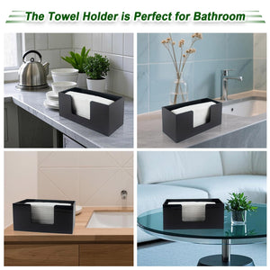 Black Acrylic Countertop Paper Towel Holder, 2-Pk – Yosham