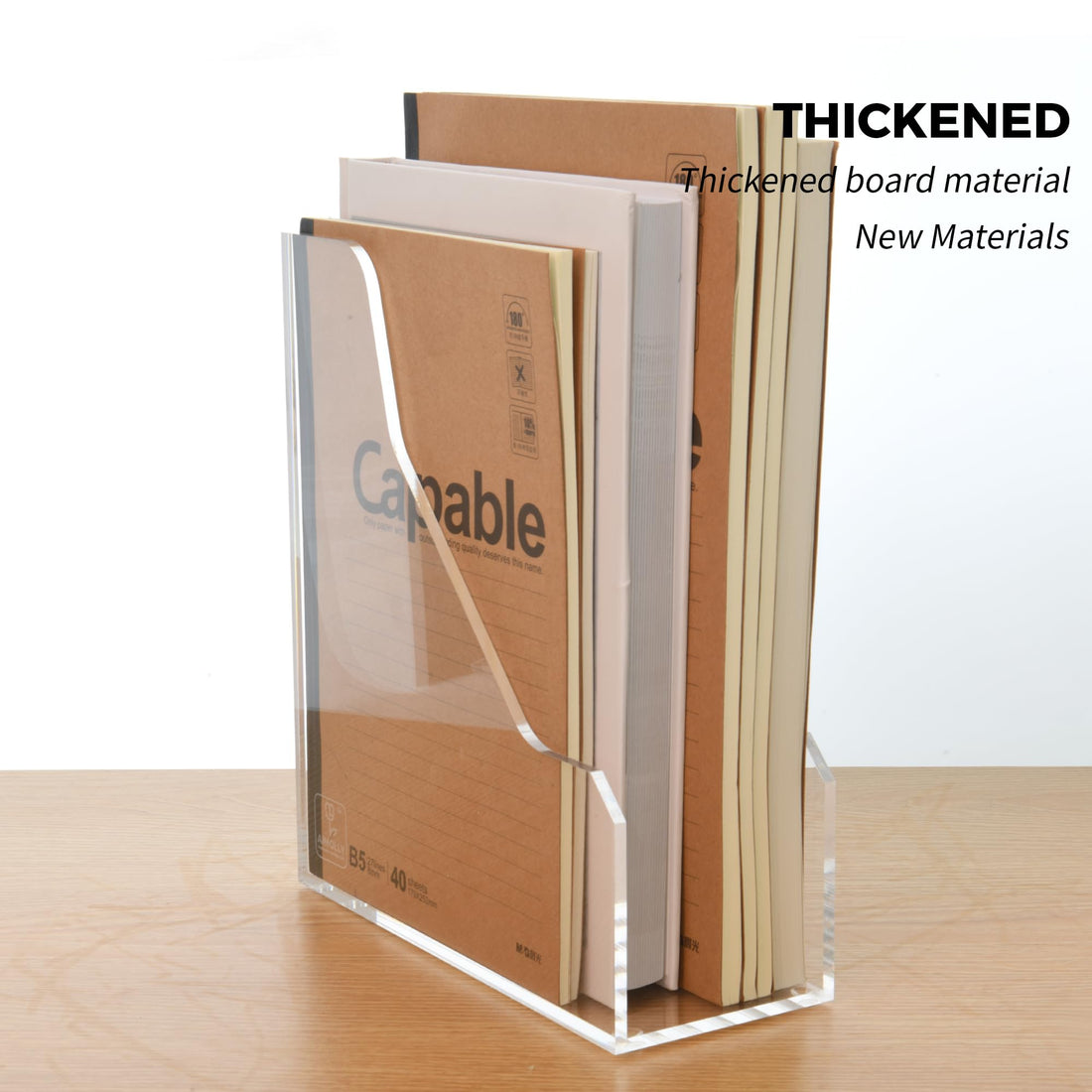 Clear Acrylic Magazine & File Holder, Standard – view 3
