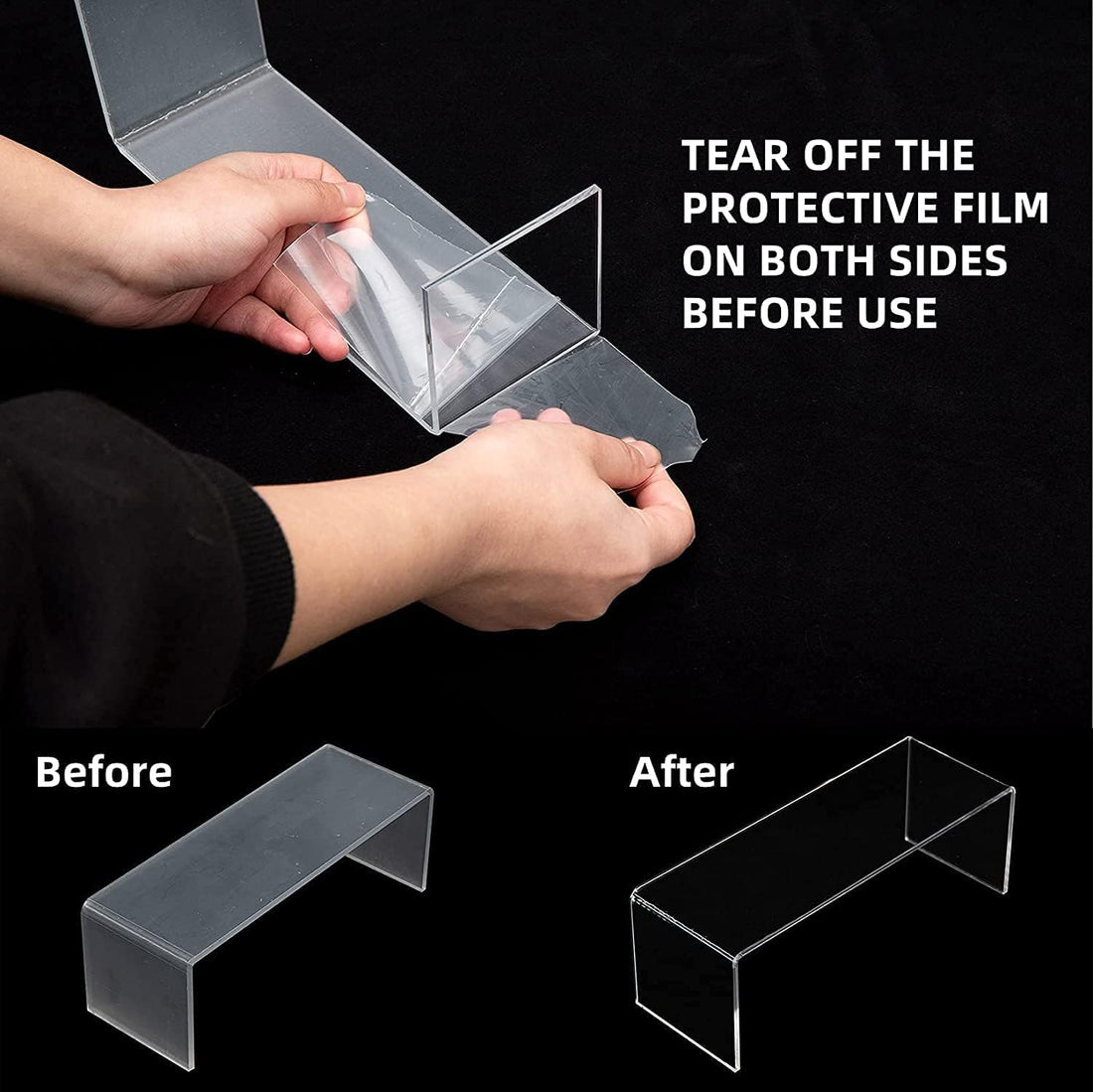 5mm Thick Acrylic Display Risers, 3-Tier – Yosham
