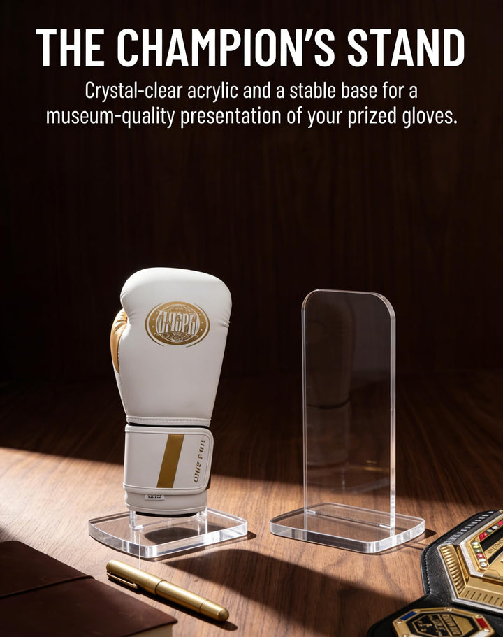 Acrylic Boxing & Baseball Glove Display Stand – view 2