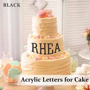 Acrylic Cake Topper Letters & Numbers, 74 Pcs – Yosham