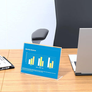 5x7 Acrylic Table Sign Holder, Pack of 8 – Yosham