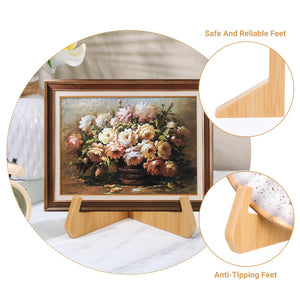 Bamboo Folding Plate & Picture Stand, 7in – Yosham