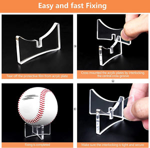 Acrylic Sports Ball Display Stand, 2-Pack – Yosham