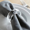 Acrylic Napkin Ring Holder, Set of 6 — (6, Circle – view 4