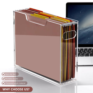Acrylic Hanging File Crate with Handle – Yosham