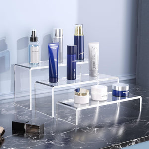 Clear Acrylic Display Risers Set, 3 Sizes – Yosham