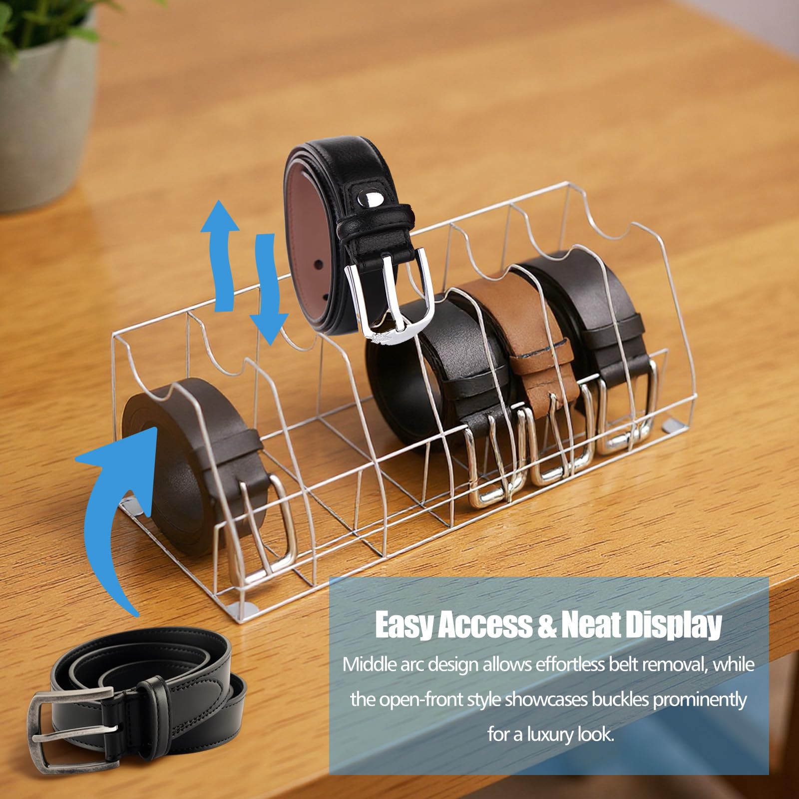 7-Compartment Acrylic Belt Organizer – view 6