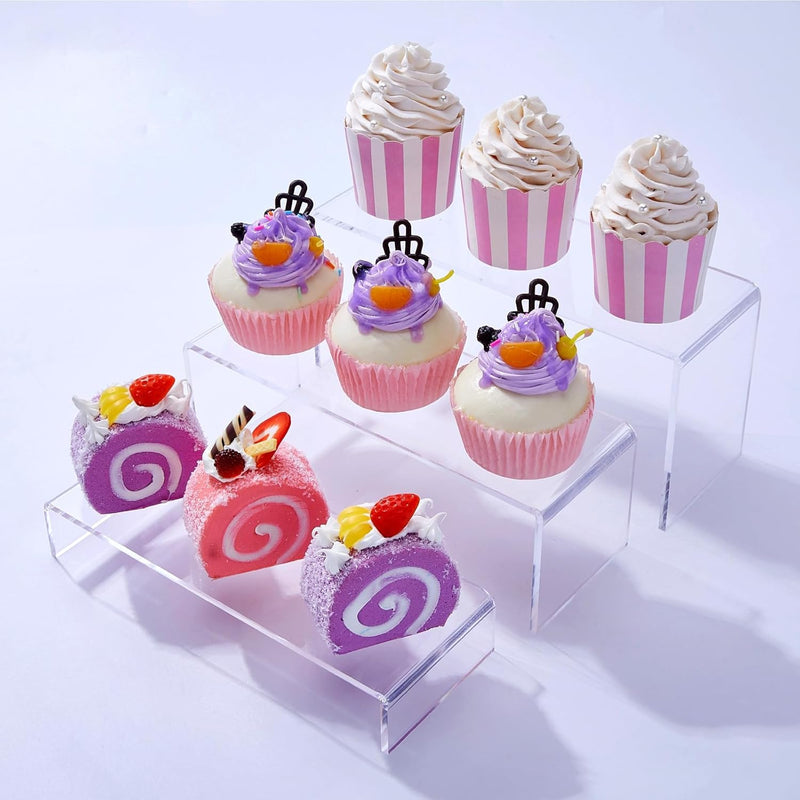 Clear Acrylic Display Risers, 6-Piece Stand Set – Yosham