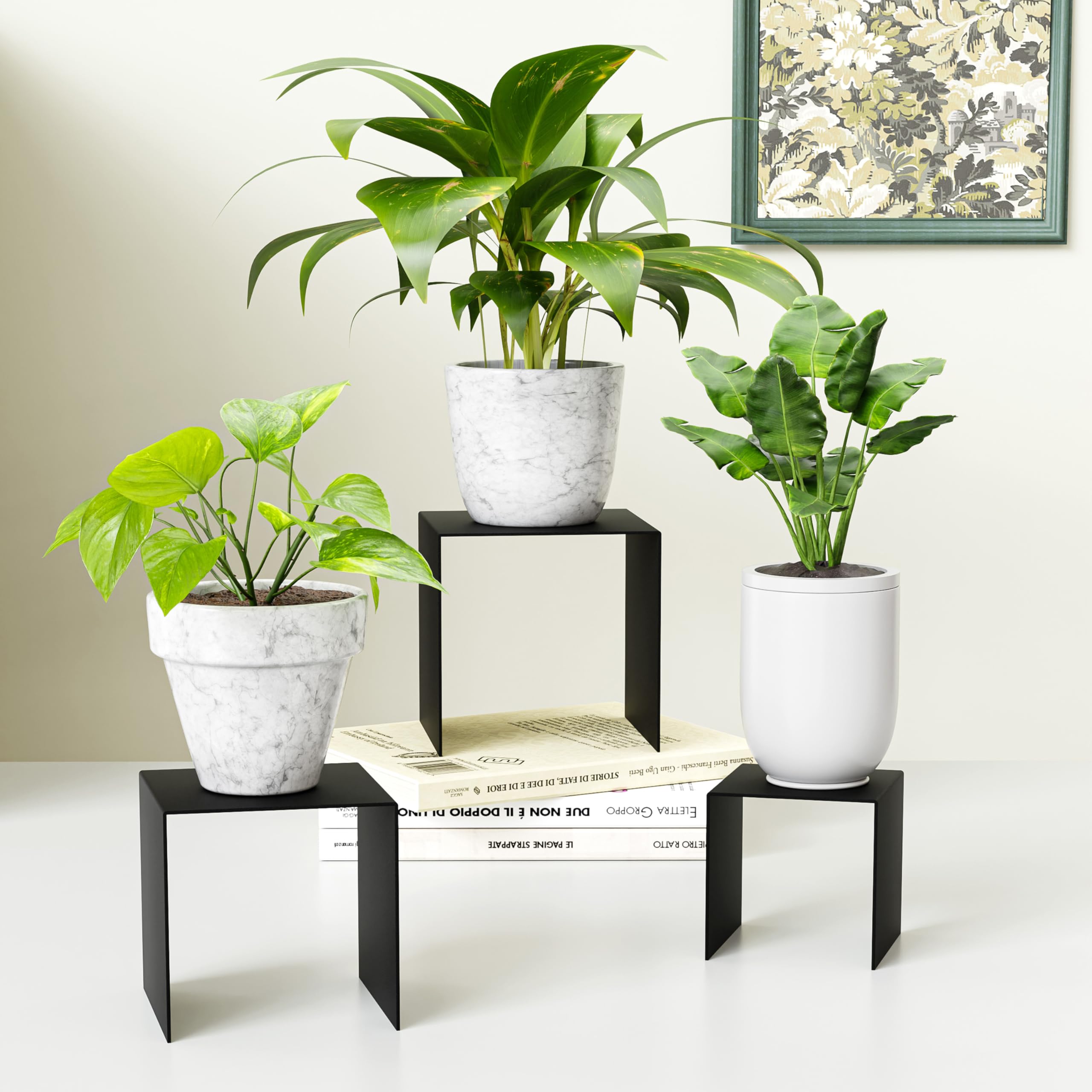 Black Acrylic Square Display Risers, 4 × 4 × 4 in, Pack of 8 – view 6