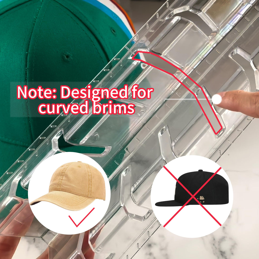Acrylic Desktop Hat Display Stand, 4-Pack – view 5