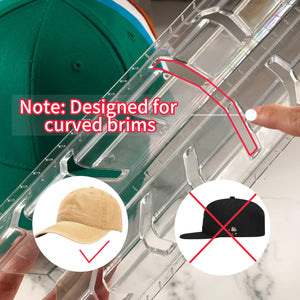 andergi Desktop Hat Display Stand - 4 Pack Hat Storage Organizer for 28 Baseball Caps, Modern Hat Hanger Holder Mount for Bedroom & Closet Organization