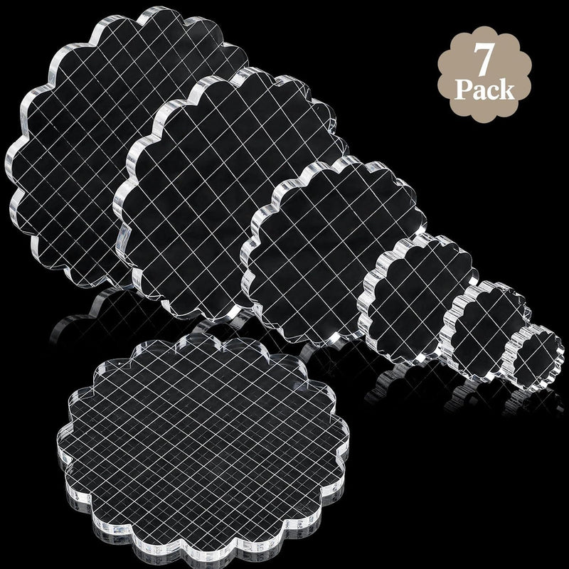 Circular Acrylic Stamp Blocks, 7-Piece Set – Yosham