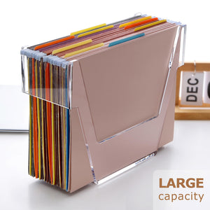 Acrylic Hanging File Organizer, Letter Size – Yosham