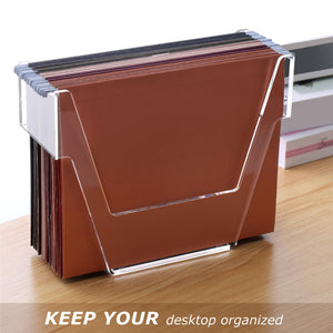 Acrylic Hanging File Organizer, Letter Size – Yosham