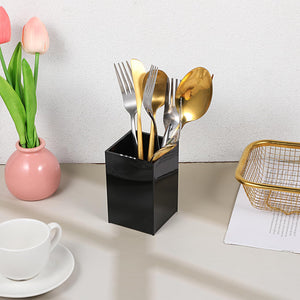 Black Acrylic Pen & Brush Holder, Set of 2 – Yosham