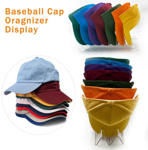 andergi Desktop Hat Display Stand - 4 Pack Hat Storage Organizer for 28 Baseball Caps, Modern Hat Hanger Holder Mount for Bedroom & Closet Organization
