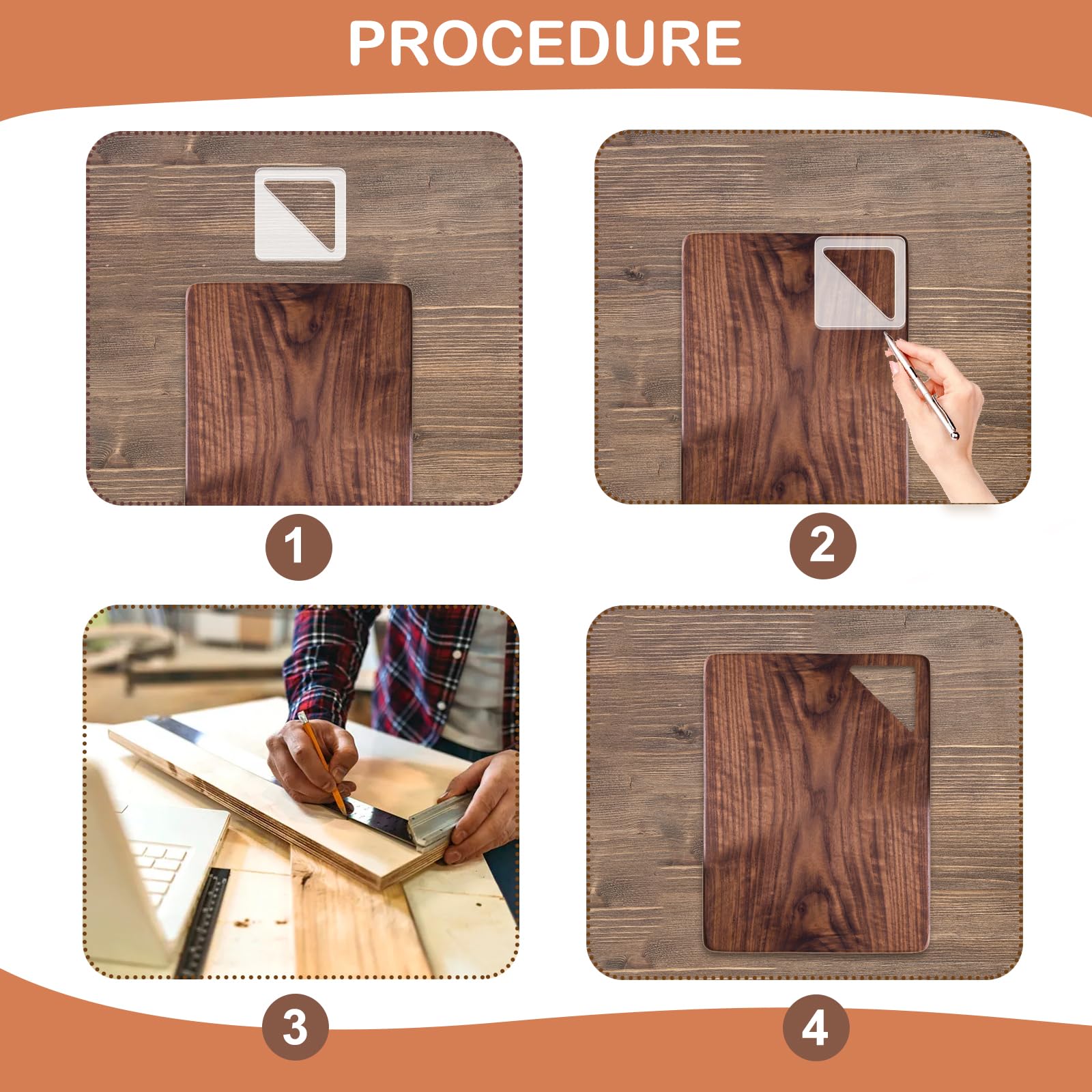 Acrylic Charcuterie Handle Templates, 6-Pc Style 2 – view 4