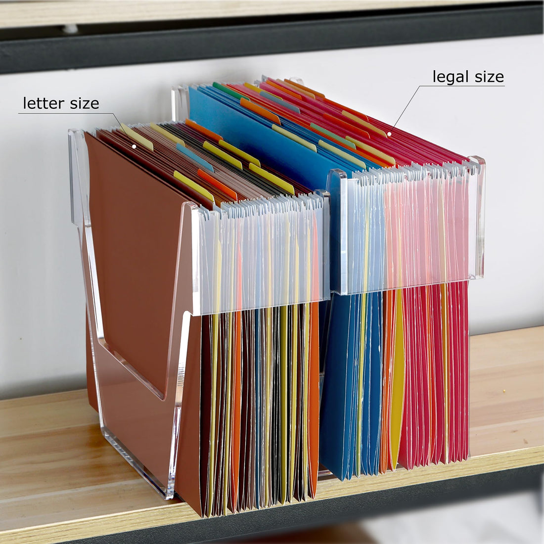 Clear Acrylic Hanging File Frame, Letter Size – view 7