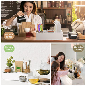 White Acrylic Coffee Station Organizer Tray – Yosham