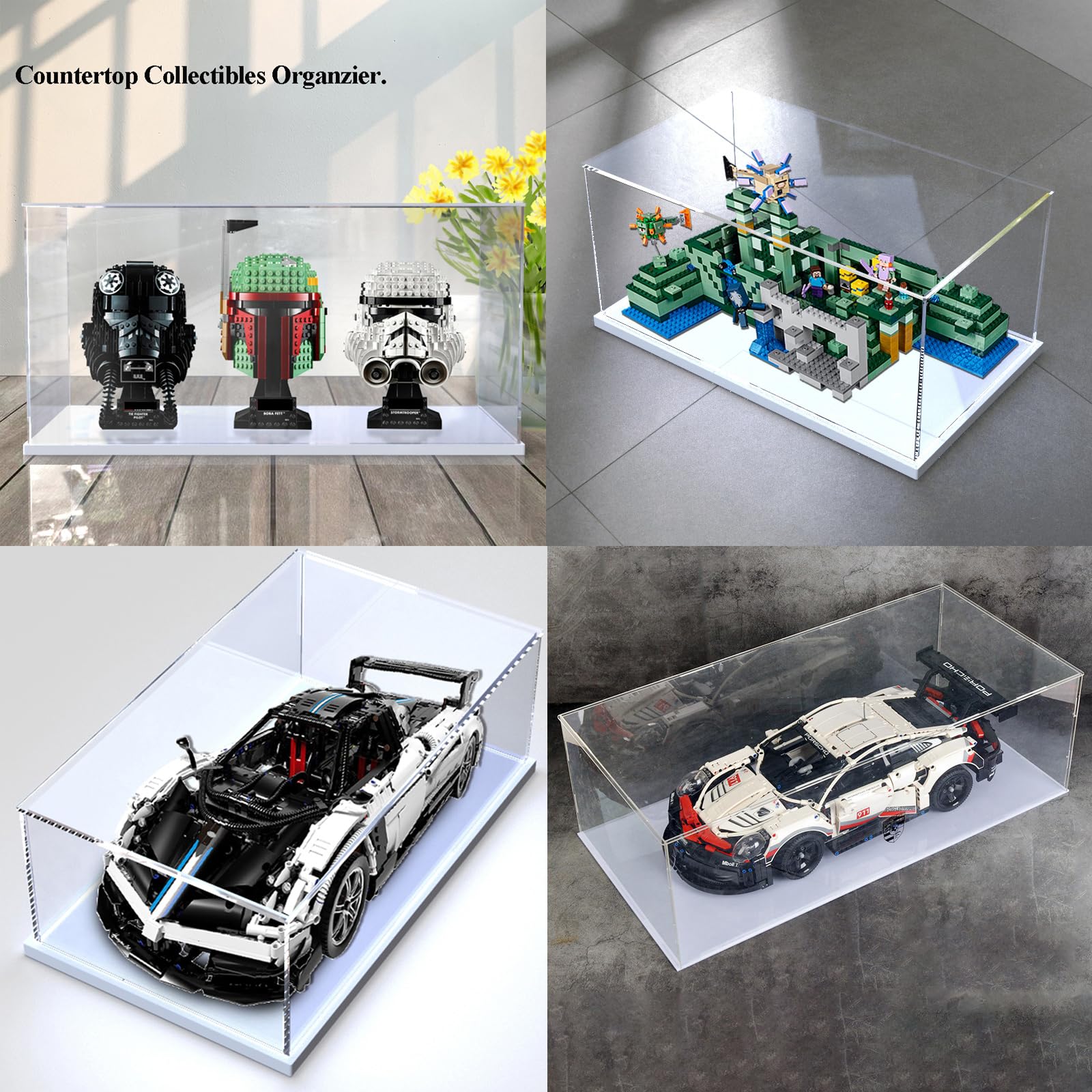 Clear Acrylic Display Case with Black Base — Clear – view 4