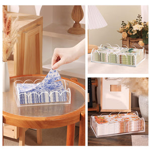 Waterproof Scalloped Acrylic Napkin Holder – Yosham