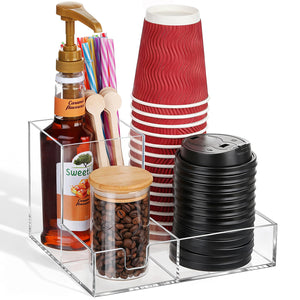 Acrylic Coffee Bar Station Organizer – Yosham