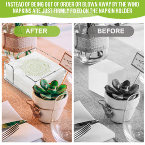 Clear Acrylic Napkin Holder for Table, 7x7 In – Yosham