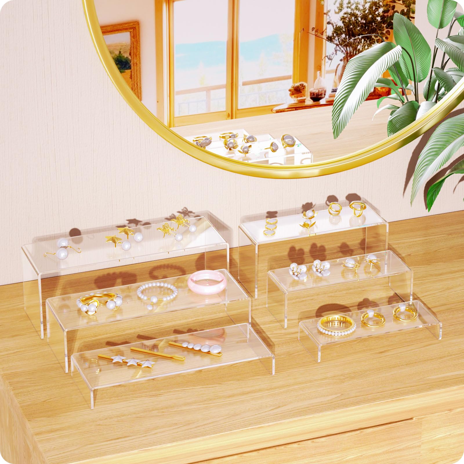12in Large Rectangular Acrylic Risers – Yosham