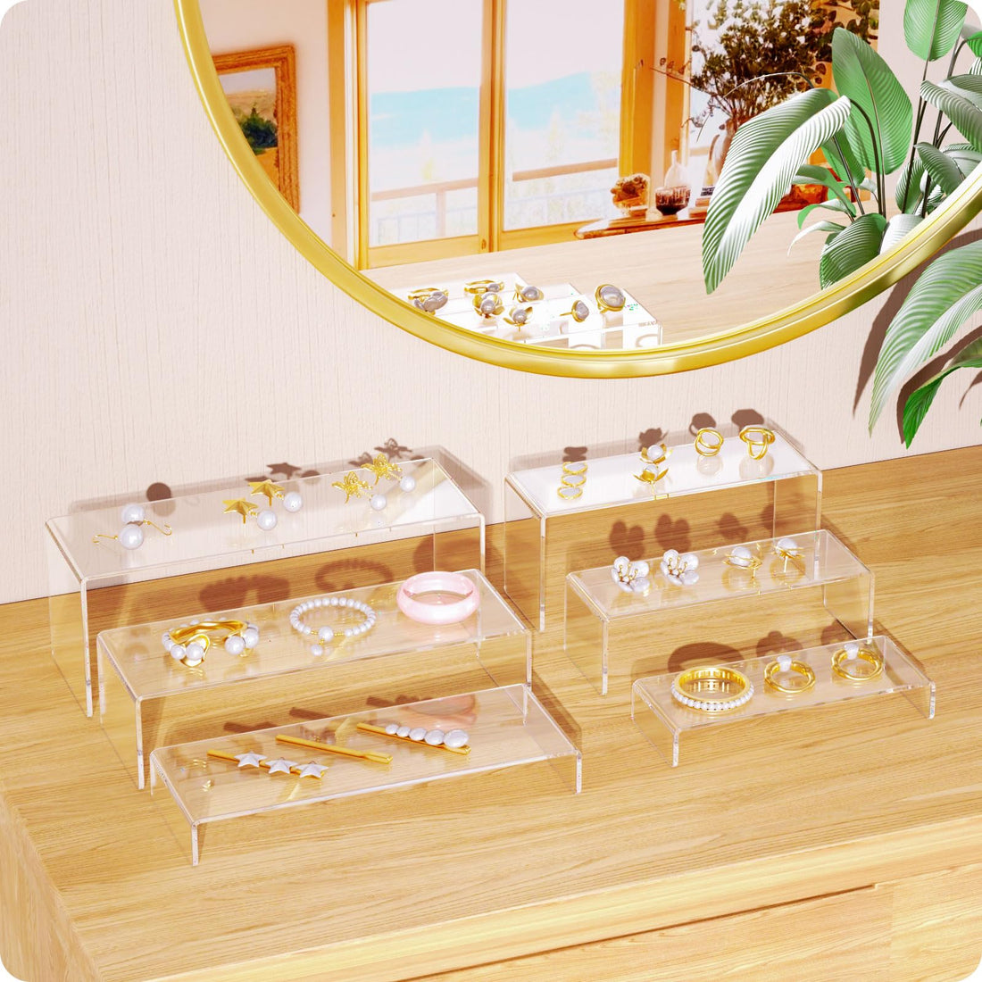 12in Large Rectangular Acrylic Risers – Yosham