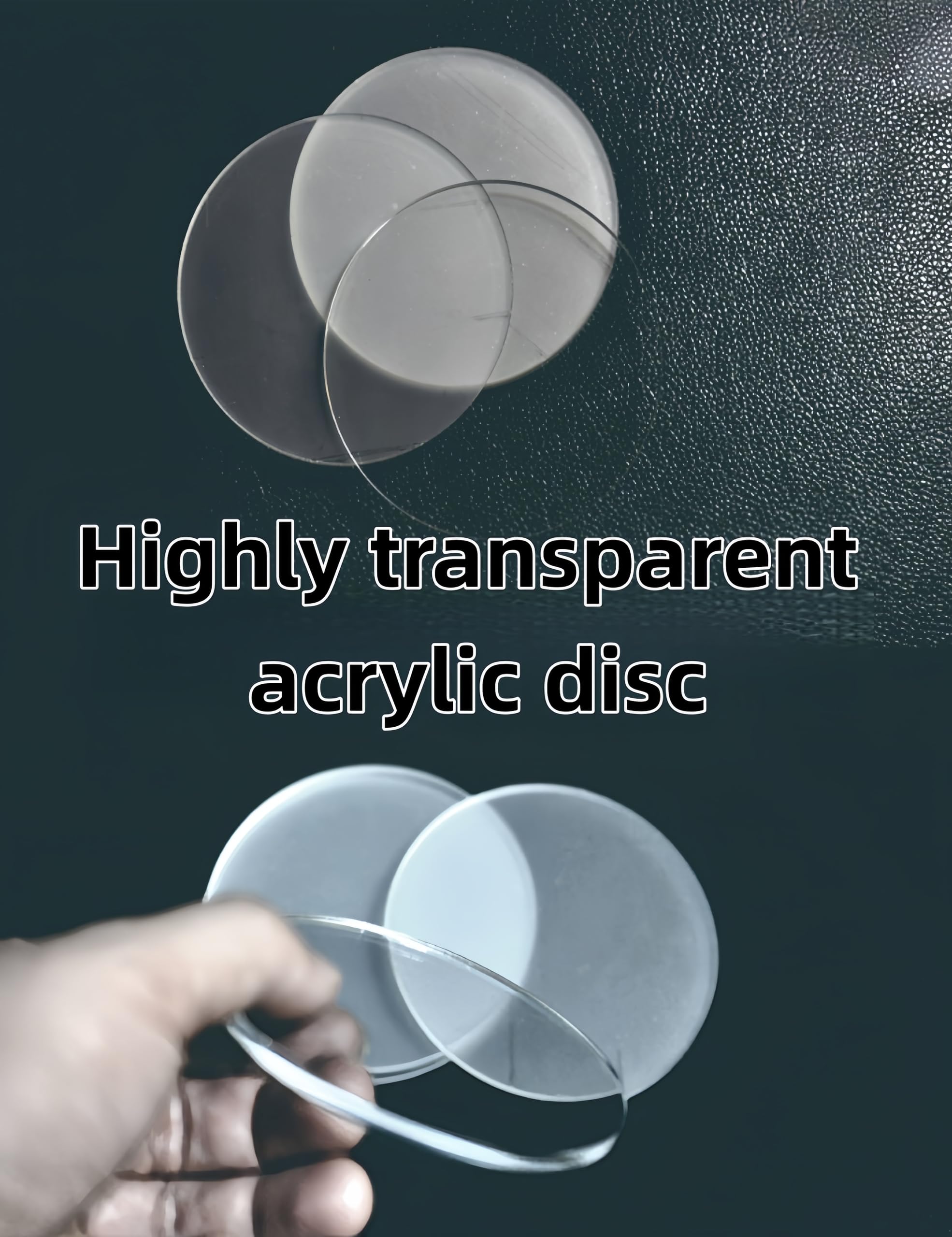 Clear Acrylic Round Discs, 4-Pack – view 6