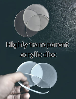 Clear Acrylic Round Discs, 4-Pack – Yosham