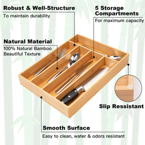 Expandable Acrylic Cutlery Drawer Organizer – Yosham