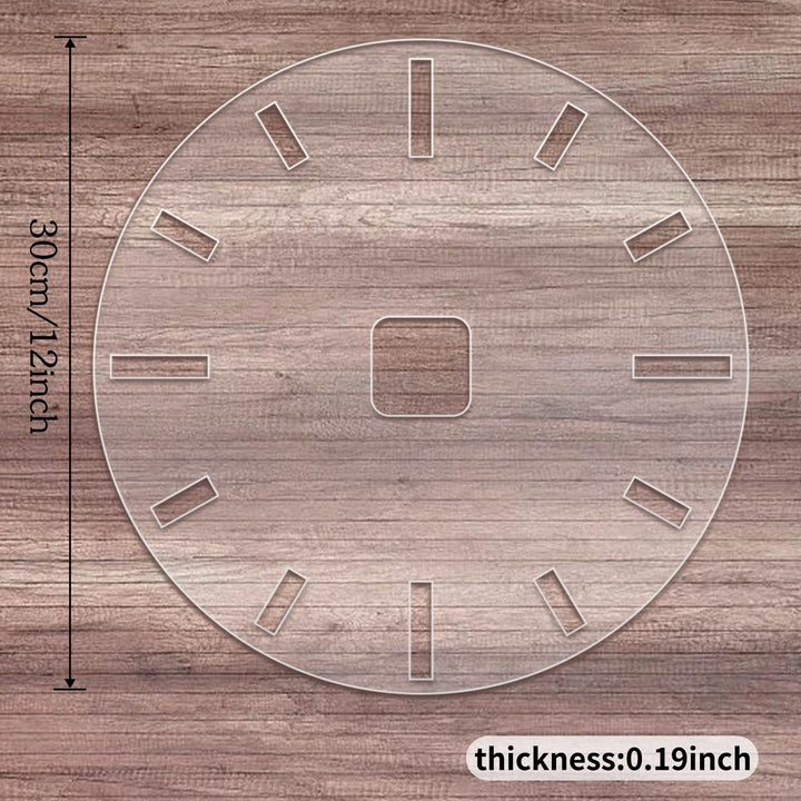 12-Inch Acrylic Clock Face Router Template – Yosham