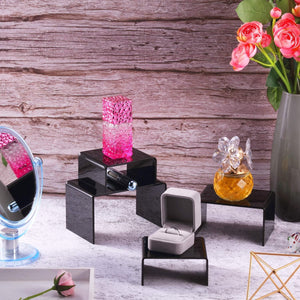 Black Acrylic Display Risers, Set of 6 – Yosham