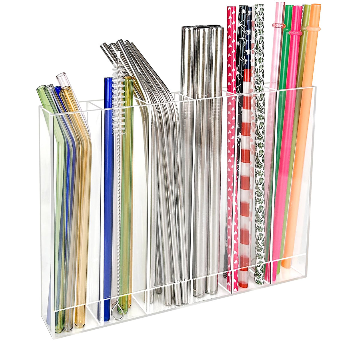Acrylic Straw Holder for Cupboard Door – Yosham