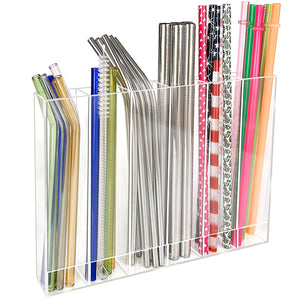Acrylic Straw Holder for Cupboard Door – Yosham