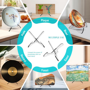 Clear Acrylic X-Stand Plate & Dish Display Easel – Yosham