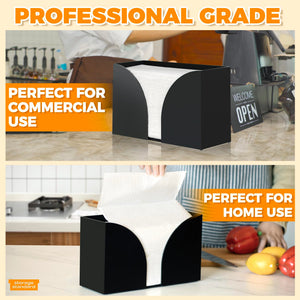 Matte Black Acrylic Paper Towel Dispenser – Yosham